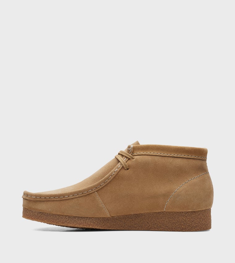 clarks Shacre Boot Dark Sand Suede - Image 5